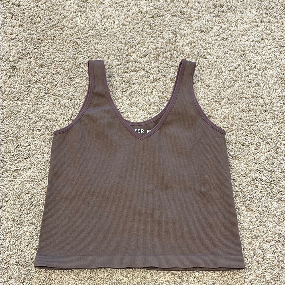 Better Be Mauve Ribbed Tank Top